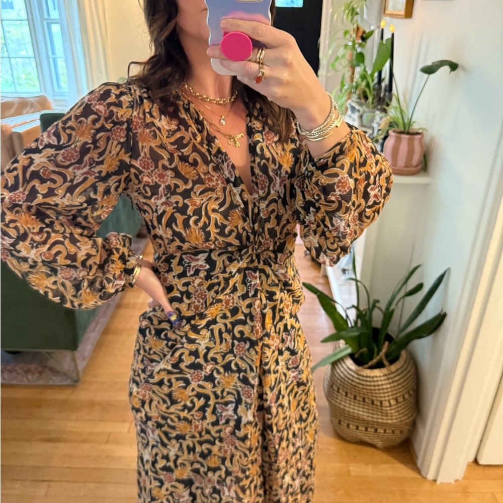 Zara Multicolor Long Sleeve Dress